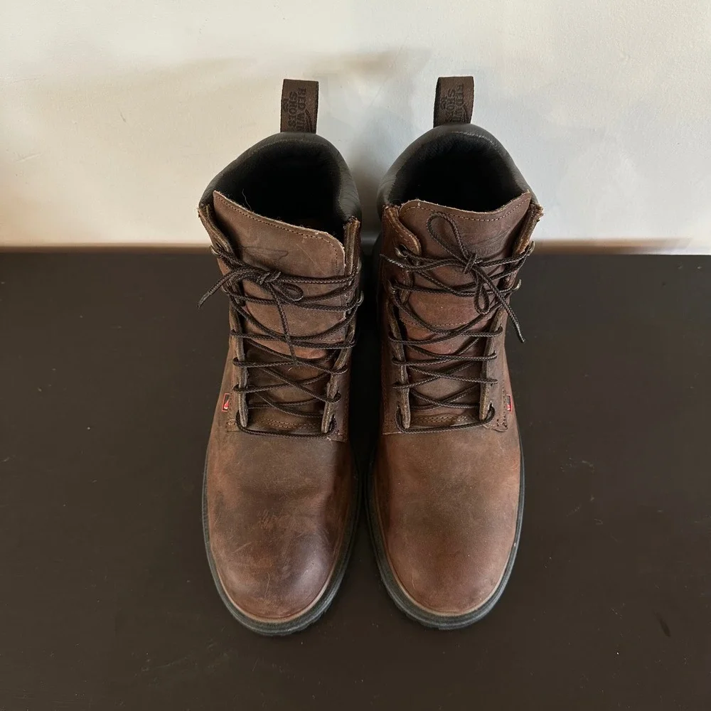 NEW Red Wing DynaForce 6-Inch Waterproof Steel Toe Work Boots Brown Leather Mens